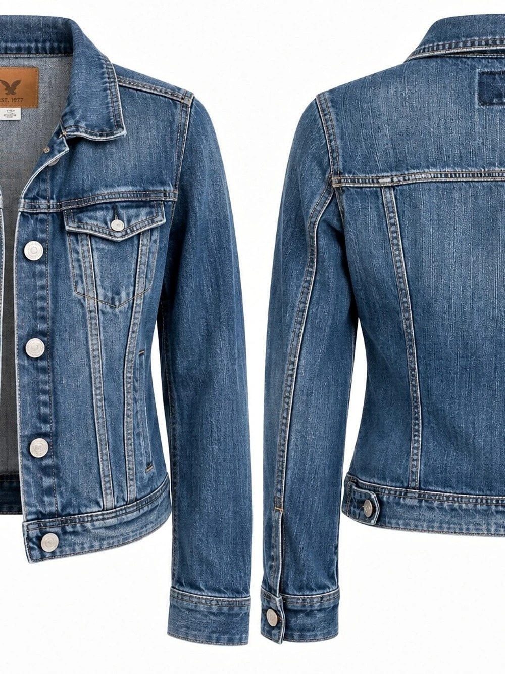 American Eagle Outfitters Classic Denim Jean Jacket Women's Small
